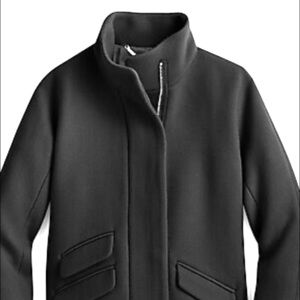 J. Crew  Italian Stadium-Cloth Cocoon Wool Coat